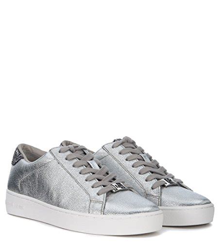 michael kors irving silver|Irving Leather Sneaker .